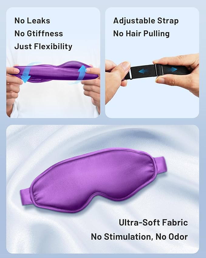 Cooling Eye Mask for Puffy Eyes: Fsa Eligible Items Hsa, Ice Eye Pack for Migraine After Surgery Relief - Reuable Cold Compress for Headache Puffiness - Comfortable Perfect Fit Gel Sleep Mask