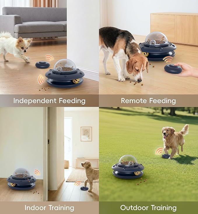 Interactive Dog Toys Rechargeable Dog Puzzle Toy with Remote Control Dog Toys to Keep Them Busy Dog Enrichment Toys Treat Puzzle Slow Feeder Treat Dispensing