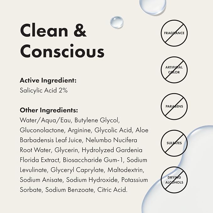 Hero Cosmetics Pore Release Blackhead Clearing Solution, 3.38 Fl Oz | Blackhead Remover Toner; Exfoliating 2% Salicylic Acid Toner Featuring AHA, BHA, and PHA; Acne Treatment