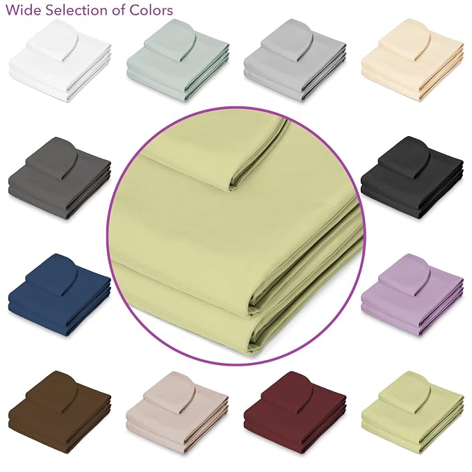Saloniture 3-Piece Microfiber Massage Table Sheet Set - Premium Facial Bed Cover - Includes Flat and Fitted Sheets with Face Cradle Cover - Sage Green