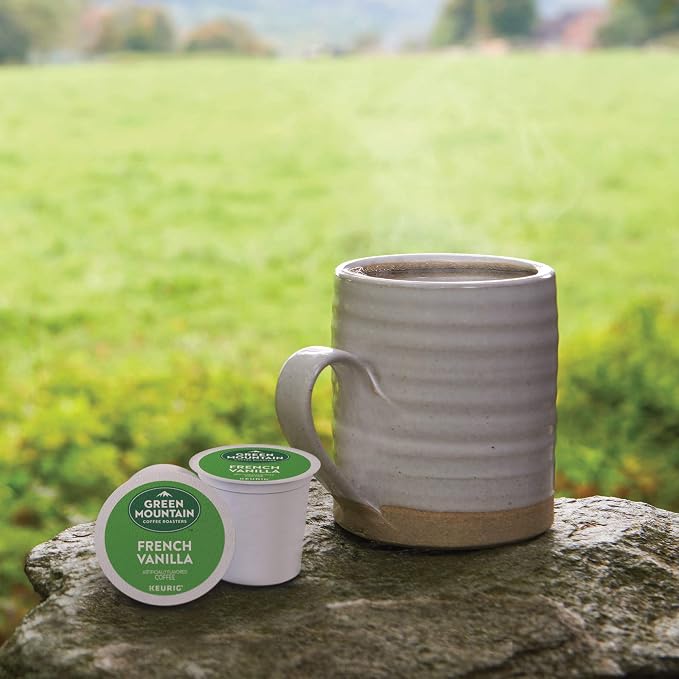 Green Mountain Coffee Roasters French Vanilla Keurig Single-Serve K-Cup pods, Light Roast Coffee, 12 Count