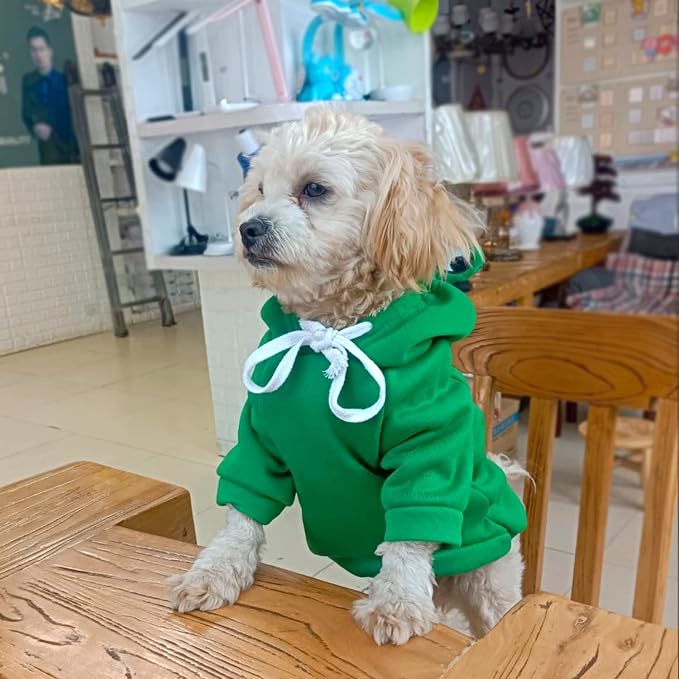 Warm Dog Pet Winter Clothes Cute Frog Shape Dogs Coat Hoodie, Green,L | Fleece Pet Dog Frog Costume Jacket for French Bulldog Chihuahua Pug Boston Terrier Dachshund Greyhound Ropa Para Perro