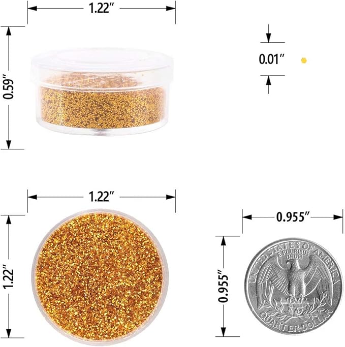 Fine Glitter 24 Colors Craft Glitter for Resin Makeup for Body Nail Face Hair Eyeshadow Lip Gloss Making