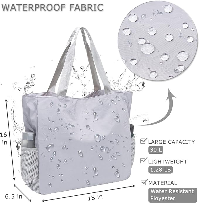 Yoga Mat Bag - Waterproof Shoulder Gym Bag with Yoga Mat Holder & Wet Pocket for Gym, Pilates, Travel, Beach and Daily Use