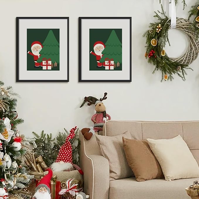 upsimples 16x20 Picture Frame, Gallery Wall Frames Set of 5, Gold | Poster Frame Collage Wall Decor, 11x14 Picture Frame with Mat for Family, Baby, Wedding, Hallway, Christmas