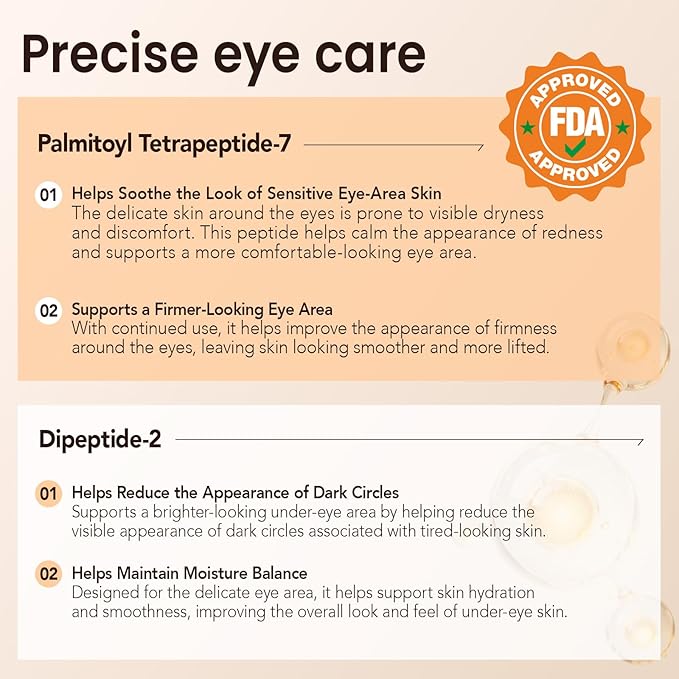 ISUNRISE Instant Eye Tightener Cream with Brush, Temporary Eye Tightener Cream Reduces Eye Bags & Puffiness, Wrinkles & Fine Lines, Lightweight Gentle Skin Care for All Skin Types