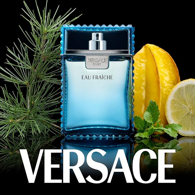Versace Man Eau Fraiche Eau De Toilette Spray for Men By Gianni - 1.7 Oz/ 50 Ml, 1.7 Fl Oz