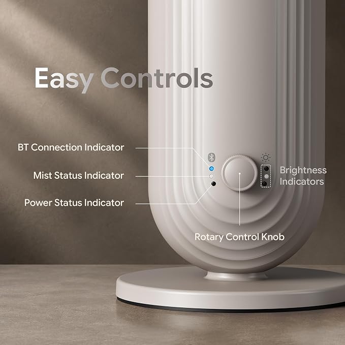 Airversa U1 Smart Tower Waterless Diffuser Starter Kit, Beige Gray | 2x50mL Hotel Scent Fragrance Oil, Up to 1200 sq ft, App Control, Cold Air, 120mL, DC-12V/1A, Scent Air Machine, U1kit-2X50