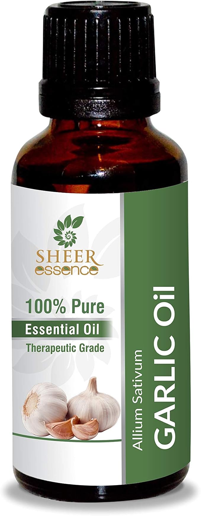 Garlic Oil - (Allium Sativum)- Essential Oil 100% Pure Natural Undiluted Uncut Therapeutic Grade Oil 3.38 FL.OZ