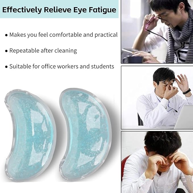 Under Eye Pads,Cooling Gel Eye Reusable Cold Eye for Puffy Eyes, Gel Ice Pack Cooling Eye Pads and Under Eye Patches for Redness and Eye Relax