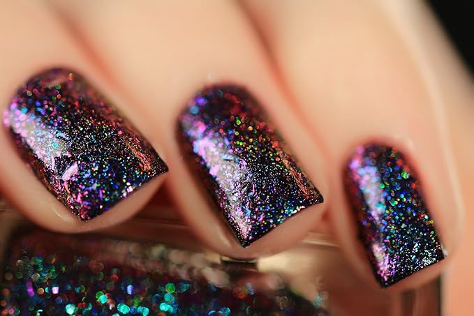 ILNP Paradox (H) - Teal, Blue, Violet, Pink, Fuchsia Holographic Ultra Chrome Color Shifting Flakie Nail Polish