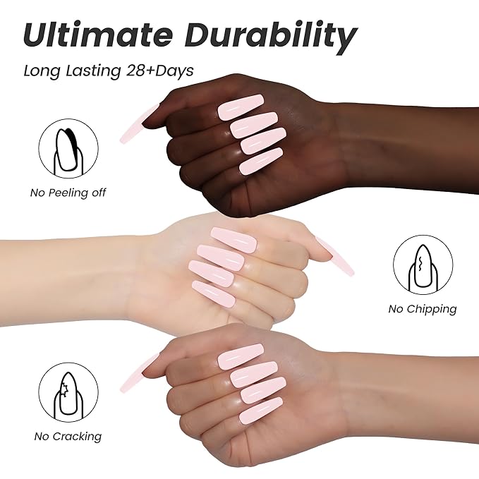 YTD Likomey Gel Nail Polish,15ml Creamy Barely Pink Soak Off UV Nails Gel,Salon Home DIY Nail Art Manicure and Pedicure Pastel Light Pink Gel Varnish,CS420