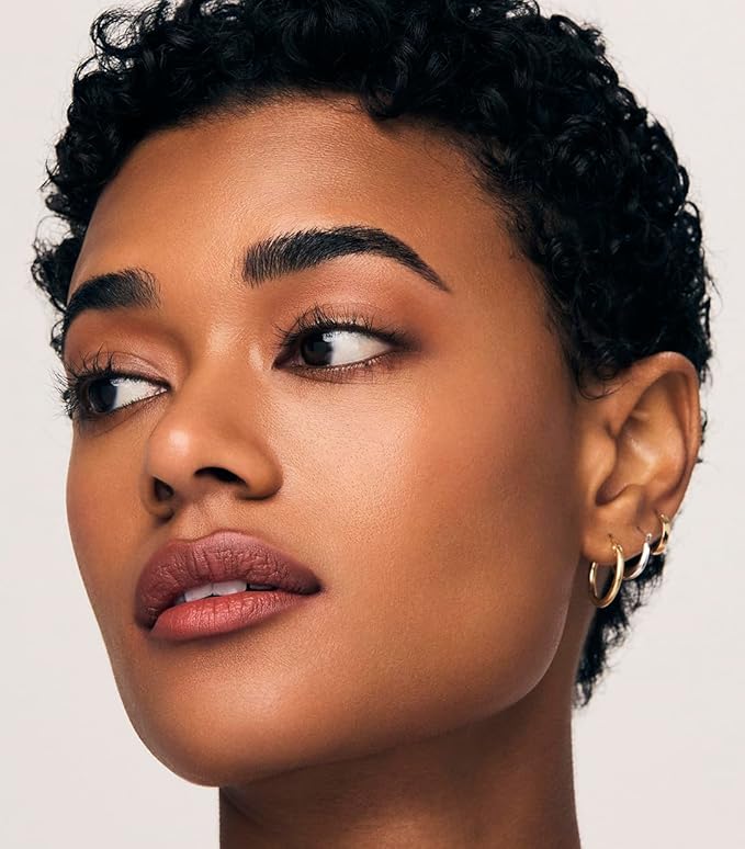 MAKE Beauty Continuum Lip Liner – Long Lasting Creamy Liner with Velvet Matte Finish – Includes Built-In Sharpener and Blending Brush – Highly Pigmented Deep Rosy Nude Lip Color – Shade, Euphoric