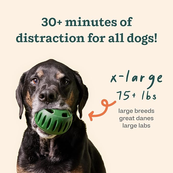 WOOF Pupsicle Dog Treat Toy with Silicone Treat Tray for Dogs 75 lbs & Up