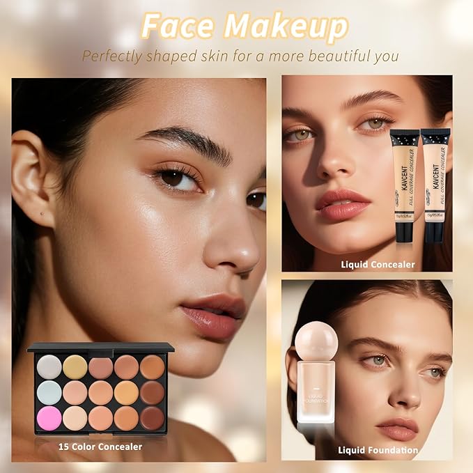 Makeup Kit Makeup Set for Women Teens full Kit Makeup Kits for Teenagers Eyeshadow Foundation Makeup Gift Sets for Teen Girls Women Christmas Gifts