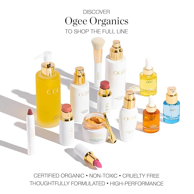 Ogee Sculpted Face Stick (AMBER - SUN KISSED BRONZE) Certified Organic Bronzer Stick & Highlighter Makeup - Multi-Use Bronzer Stick for Face