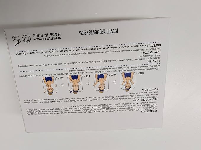 Peptide Cooling Under Eye Patches, Soothing Eye Patches Instant Reduces Dark Circles and Puffiness, Calming Under Eye Mask with Glacial Water for Bags Treatment, 24 Pairs