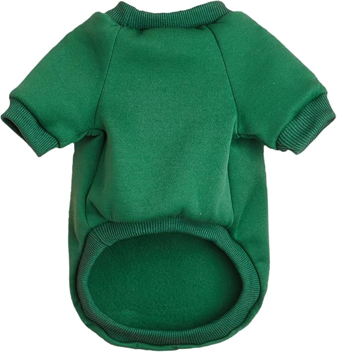 Soft Puppy Sweater for Small Dogs Winter Knit Pullover, Green XL | Elastic Cuffs Pet Clothes, Holiday Party Matching, Fall Winter Daily Outfit, Soft Breathable Machine Washable Sweatshirt