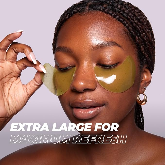 Vitamasques Hydrogel Eye Pads - Infused with Real Petals, Under Eye Mask, Birthday Gifts For Women, Reduce Dark Circles, Puffy Eyes, Undereye Bags, Wrinkles - Under Eye Patches (Pack of 3)
