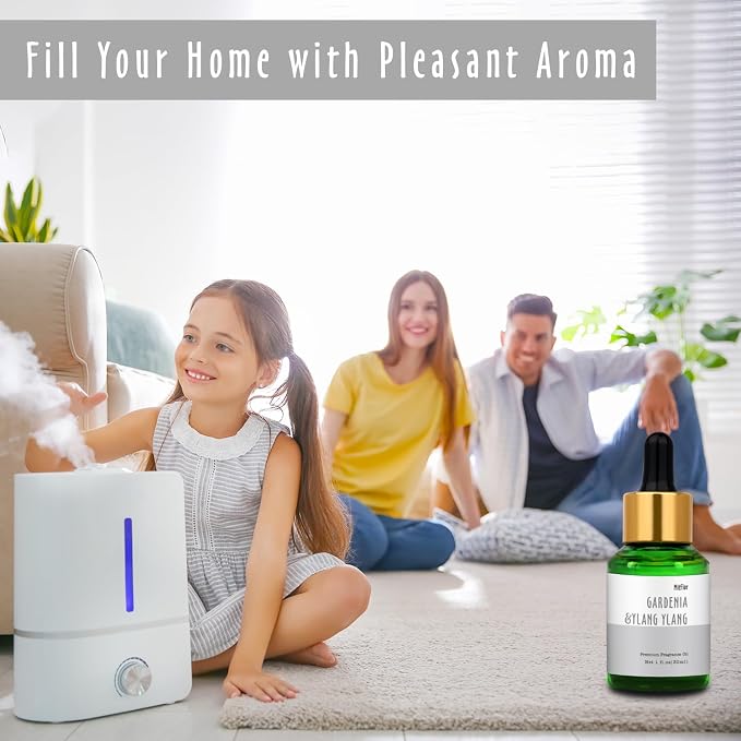 Gardenia &Ylang Ylang Fragrance Oil, MitFlor 30ml Premium Diffuser Oil Scents, Essential Oils for Diffusers, Candle & Soap Making, Romantic Floral Scents for Home Fragrance