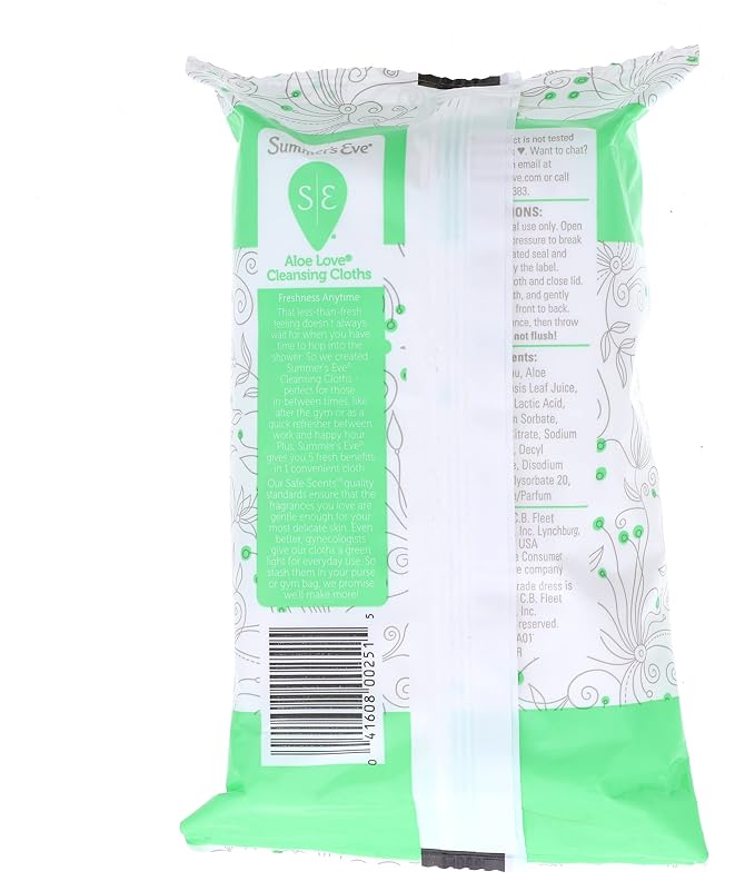 Summer's Eve Cleansing Cloths Aloe Love