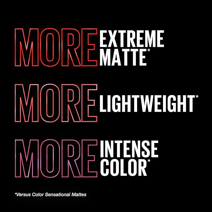 MAYBELLINE Color Sensational Ultimatte Matte Lipstick,Non-Drying,Intense Color Pigment,More Mauve,Purple Mauve Pink,(Pack of 2)