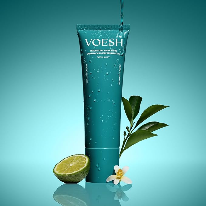 VOESH Resurfacing Sugar Scrub - Bergamot & Neroli, Sugar Body Scrub, K-Beauty Korean Skincare for the Body