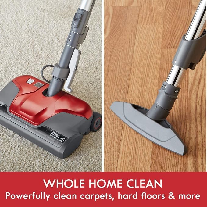 Kenmore 81414 400 Series Pet Friendly Lightweight Bagged Canister Vacuum with Extended Telescoping Wand, HEPA, Retractable Cord, and 4 Cleaning Tools-Red | Lightweight, Extended Telescoping Wand, HEPA, Retractable Cord, and 4 Cleaning Tools - 81414