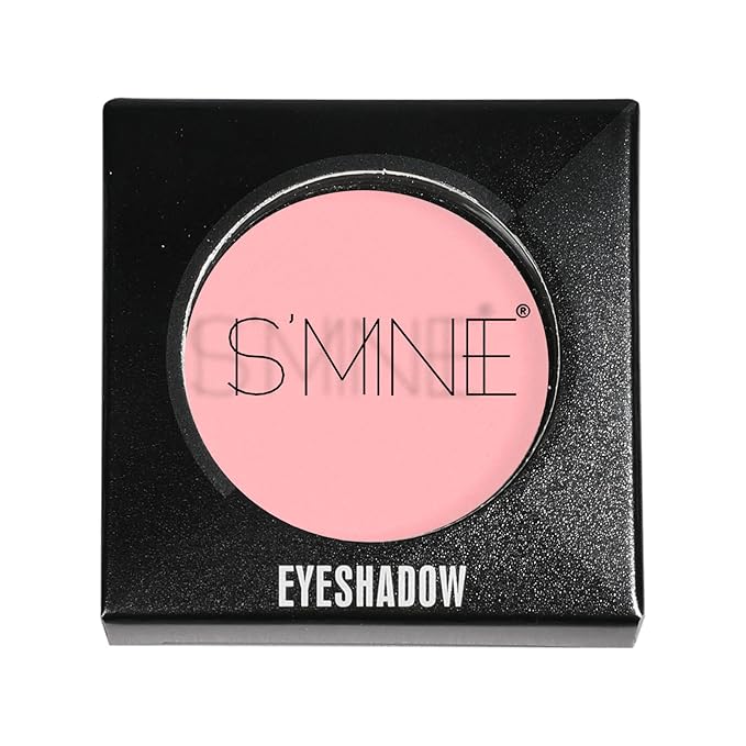 IS'MINE ISMINE Single Eyeshadow Powder Palette, Matte Light Pink, High Pigment, Longwear Single Eye Makeup for Day & Night