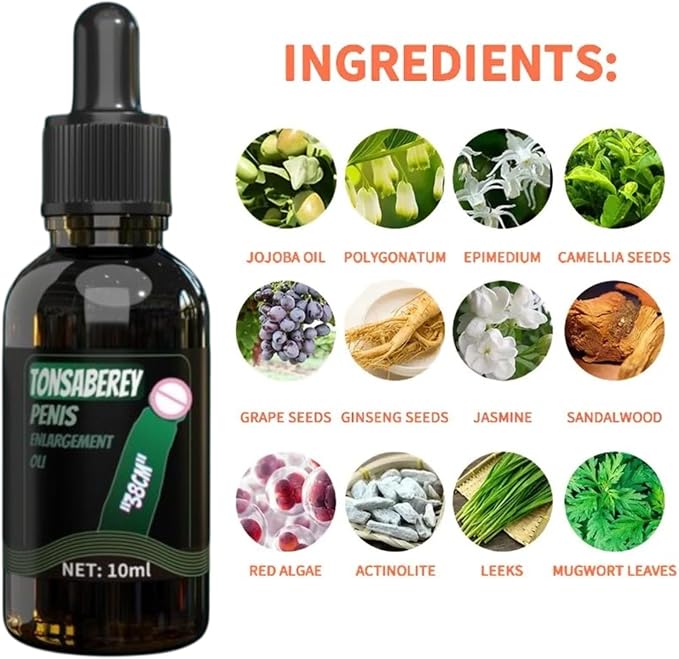 Enlargement Oil for Men's Massage Essential Oil for Male Enhancement