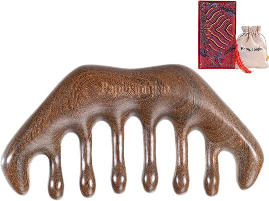 Natural Green Sandalwood Multi-Point Gua Sha Tool – Handheld Wooden Face, Scalp & Body Massage Tool, Trigger Point & Relaxation Accessory for Neck, Back & Legs, Gift-Ready Self-Care Tool