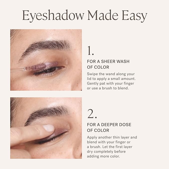 ILIA - Matte Liquid Powder Eye Tint | Cream-to-Powder Eyeshadow, Smudge-Resistant, Quick-Dry, Weightless, Water-Based | Non-Toxic, Vegan, Cruelty-Free, Clean Makeup (Ochre, 0.12 fl oz | 3.5 ml)