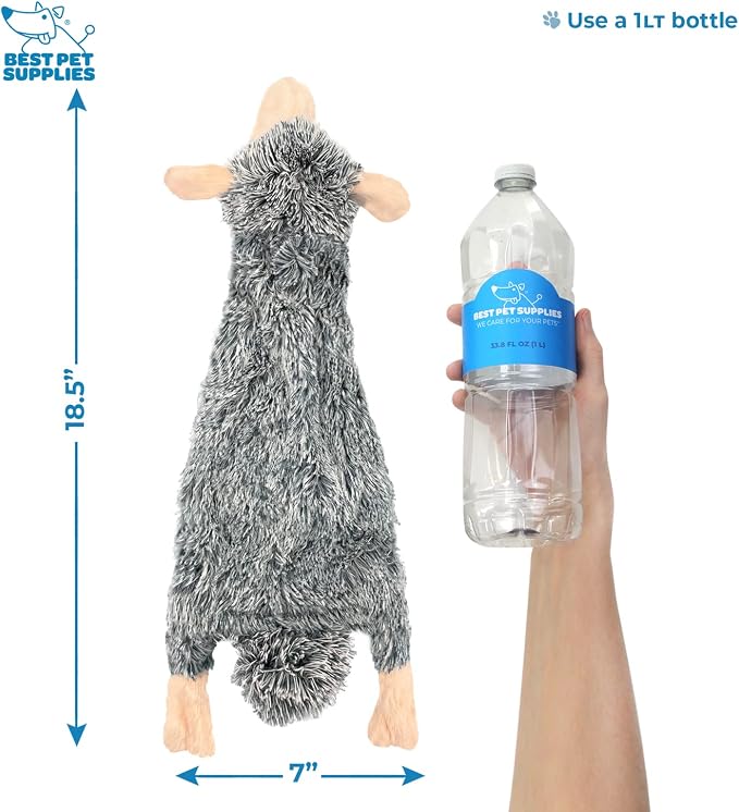 Best Pet Supplies Interactive Squeaky Dog Toy - Pack of 4 (Various Style-Color), Large
