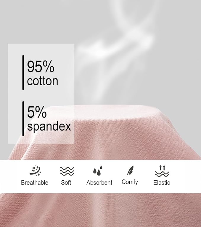 JojoQueen Period Underwear for Women Menstrual Panties Cotton Postpartum Easy Clean Teens Brief