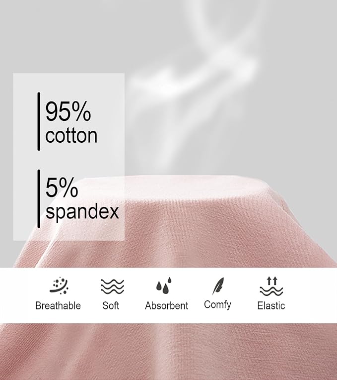 JojoQueen Period Underwear for Women Menstrual Panties Cotton Postpartum Easy Clean Teens Brief