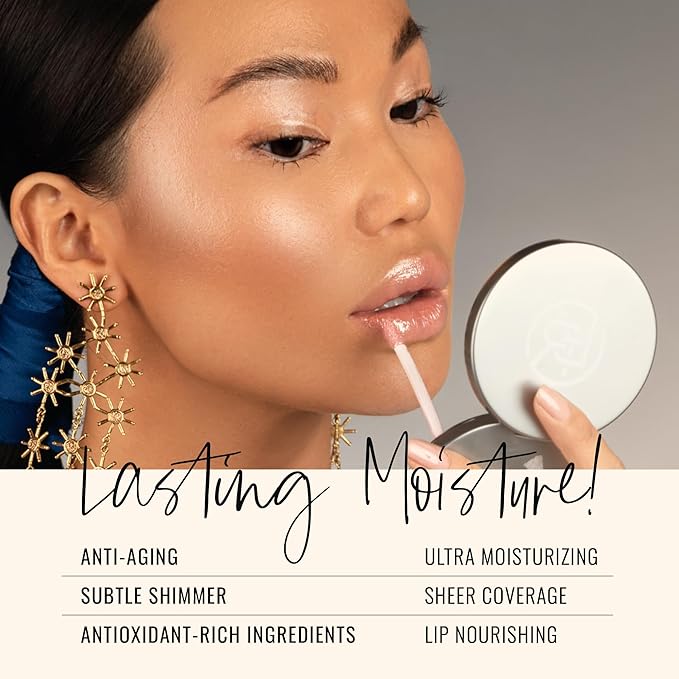 Runway Rogue Classic Lip Gloss, Pale Pearly-Pink Ultra-Sheer Hydrating Lip Gloss, ‘Bride in Show’