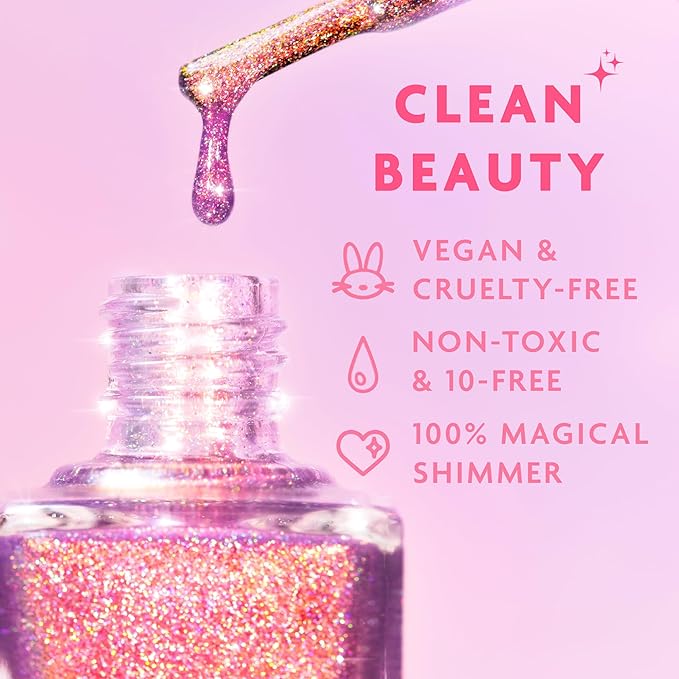 ILNP Fairy Dust - Magical Violet Holographic Jelly Nail Polish