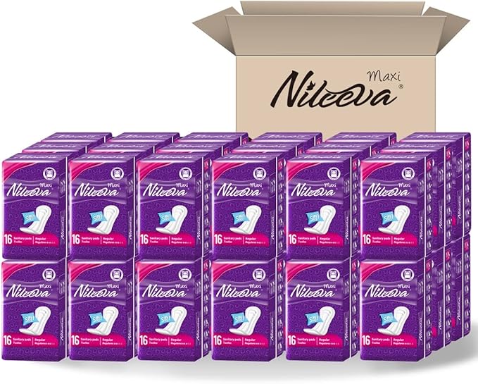Care Maxi Sanitary Napkins with Wings – Ultra Soft, Super Absorbency & Individually Wrapped Super Value Bulk Pack (16 Pads/Pack X 36 Packs = 576 Pads)
