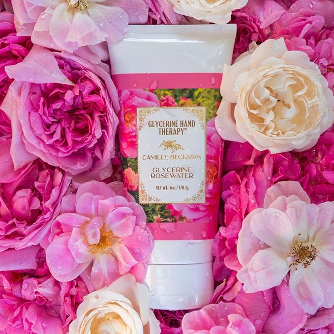Camille Beckman Glycerine Hand Therapy Cream, Glycerine Rosewater, 6 Ounce