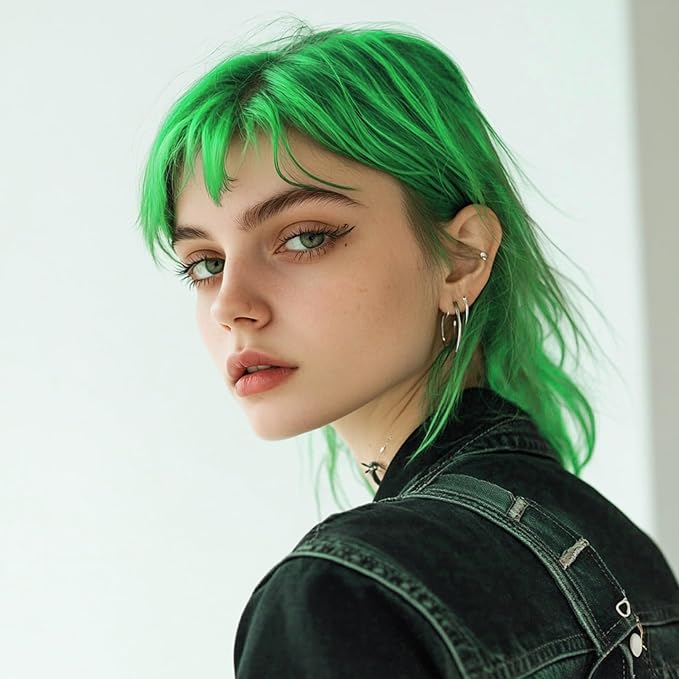 Green Hair Spray Temporary, Hair Color Spray 1-Day Hair Dye Colored for Kids Women Men Joker, Hair Wax Color Washable, Hair Paint Halloween Fast-Drying 4.06 Fl Oz