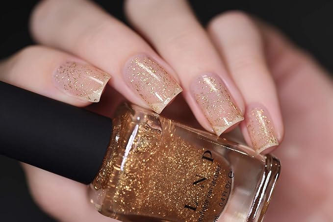 ILNP Karma - Gold Flake Top Coat Nail Polish