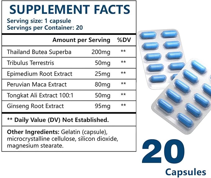 Nutrition Supplement, Maximize Performance, Endurance and Vitality - Pack of 20