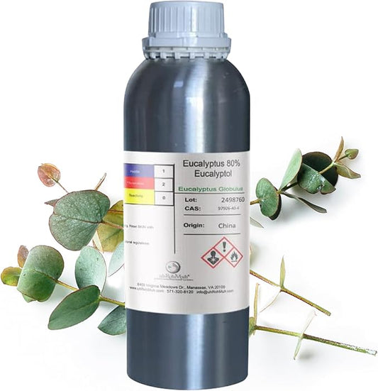 Eucalyptus Globulus 80/85 Essential Oil - 100% Natural Essential Oil - Premium Quality Home Essential Diffuser Oil for Aromatherapy 1kg