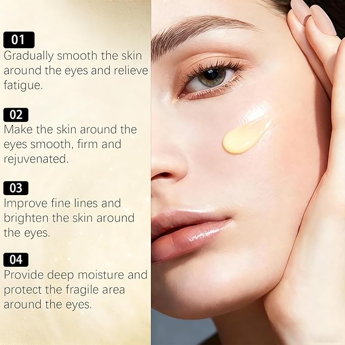 Temporary Eye Tightener，Eye Cream Instant Eye Tightener with Brush for Fine Lines and Wrinkles，New Instant Makeup Primer，Instantly Reduces Under-Eye Bags,Dark Circles&Puffiness, Anti Aging