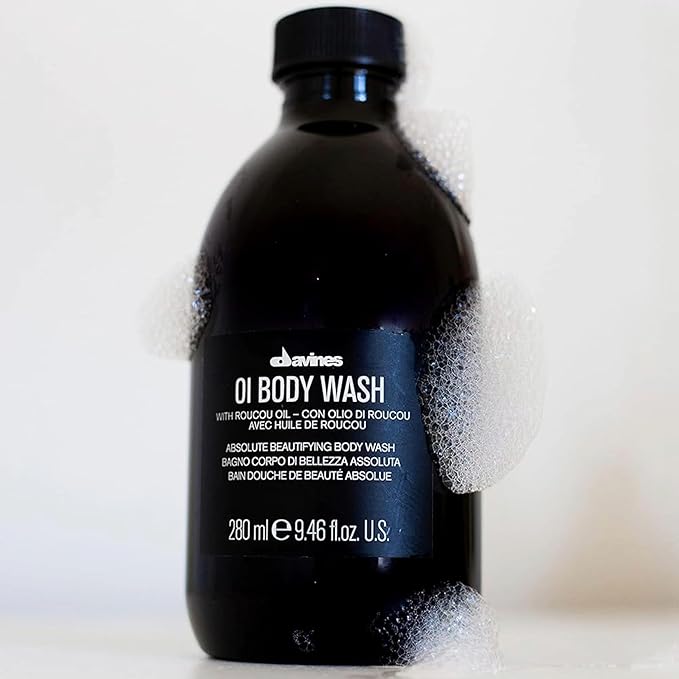 Davines OI Body Wash, Hydrate and Gently Cleanse, With Roucou Oil, 9.47 Fl Oz
