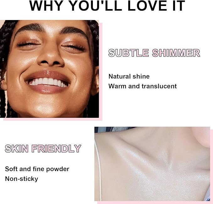Hair and Body Glitter Spray, Holographic Glitter Highlighter Powder, Face Body Clothes Shiny Glitter, Loose Shimmer Hairspray Festival Rave Prom Accessories (Silver)