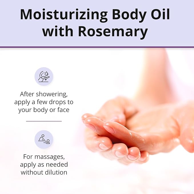 De La Cruz - Arellanes Oil Blend - Massage Oil - Moisturizing Body Oil with Rosemary - 2 fl OZ (1 Bottles)