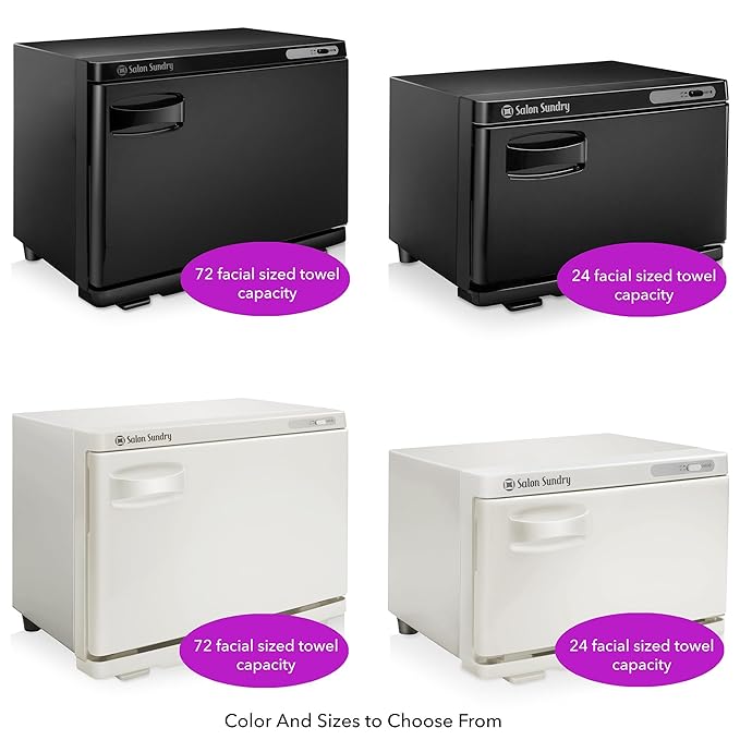 Salon Sundry Professional High Capacity Hot Towel Warmer Cabinet - Facial Spa and Salon Equipment - White