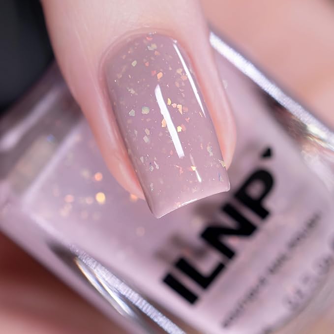 ILNP Misty - Soft Lilac Flakie Shimmer Nail Polish