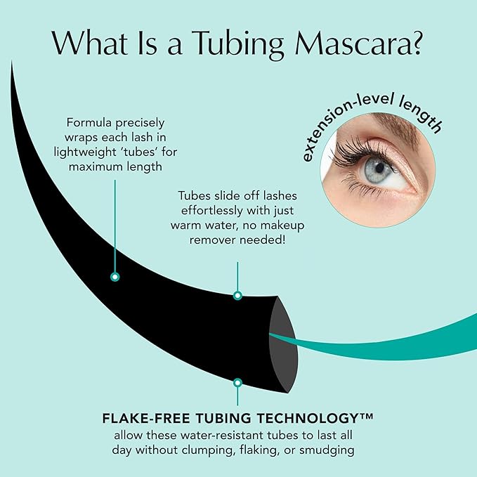 Thrive Causemetics Liquid Lash Extensions Mascara 3 Pack, Tubing Thrive Mascara Lengthening, Volumizing & Curling, Smudge Proof, No Clumping or Flaking, Vegan & Cruelty Free, Whitney (Charcoal Grey)